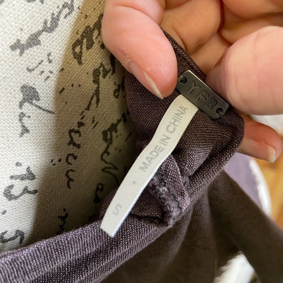 Young Fabulous & Broke Rehan Swing Brown Linen Blend Tank Top |‎ Small - Picture 6 of 8